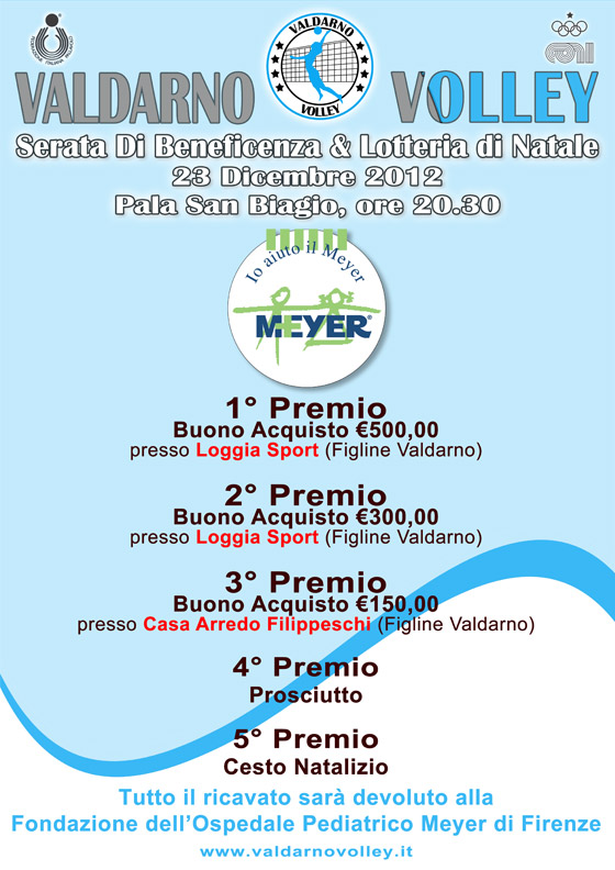 Valdarno Volley - Beneficenza